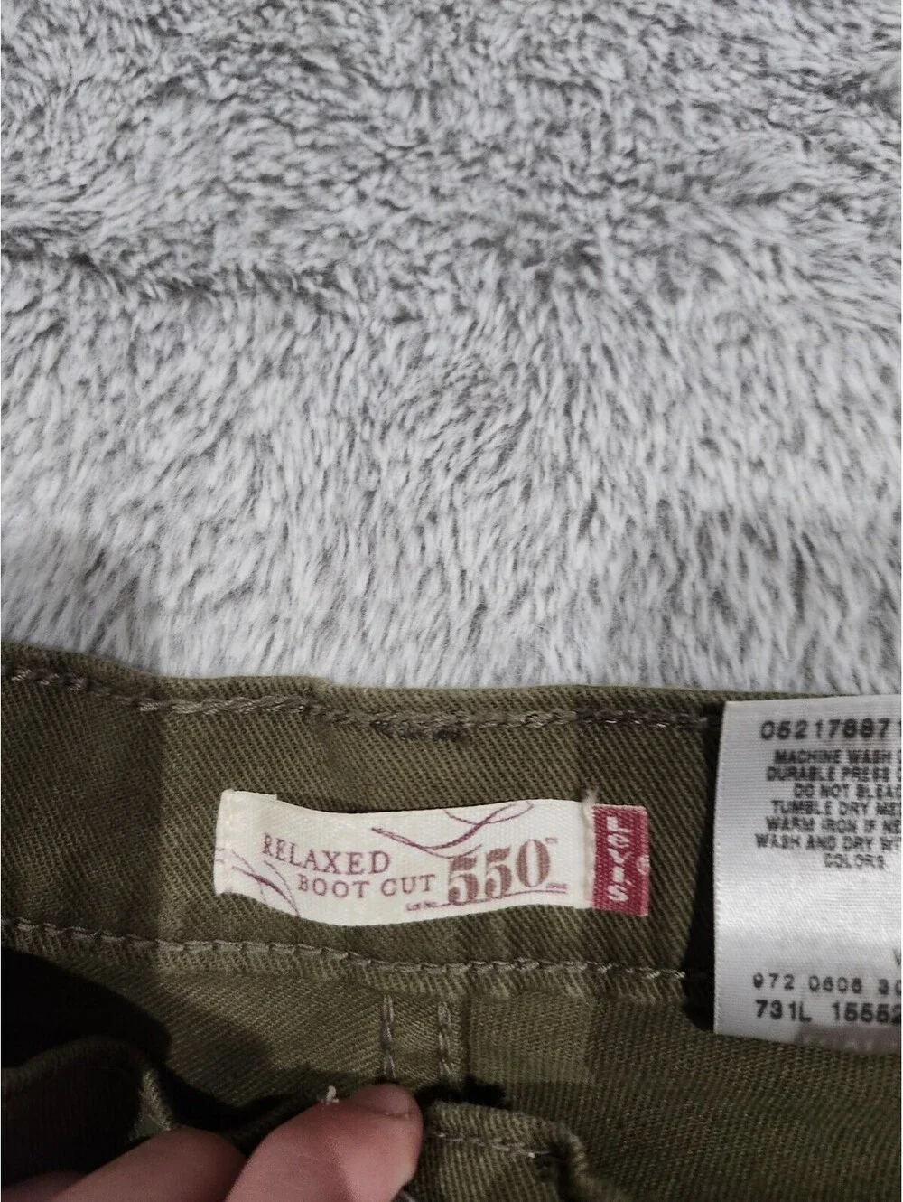 Vintage Y2K Levi's 550 Relaxed Boot Cut jeans 16M Green